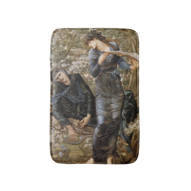 Viviens Beguiling of Merlin (Edward Burne-Jones) Badematte (Vorderseite Vertikal)