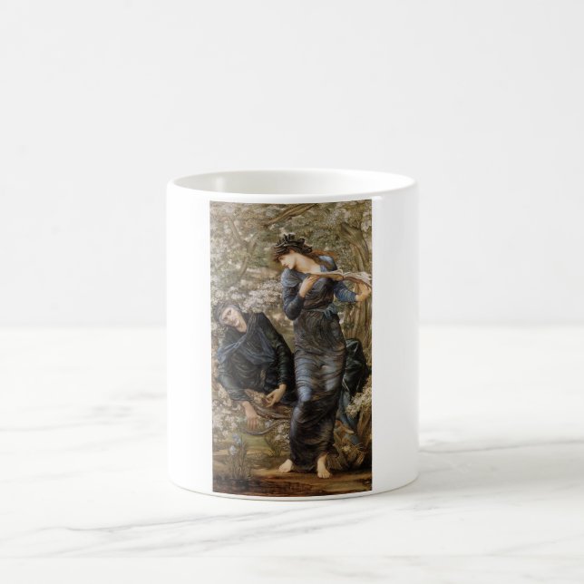 Viviens Beguiling of Merlin (Edward Burne-Jones) Kaffeetasse (Mittel)