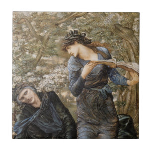 Viviens Verführung Merlins (Edward Burne-Jones) Fliese