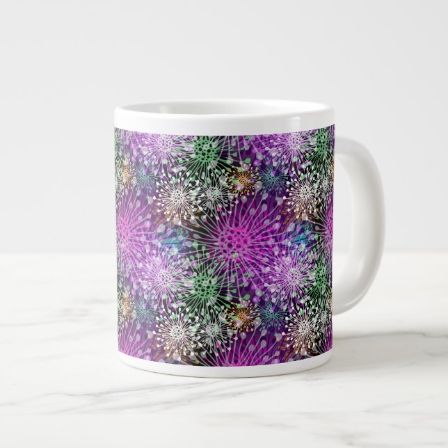 Viviles Spott-Muster Jumbo-Tasse (Vorderseite Rechts)