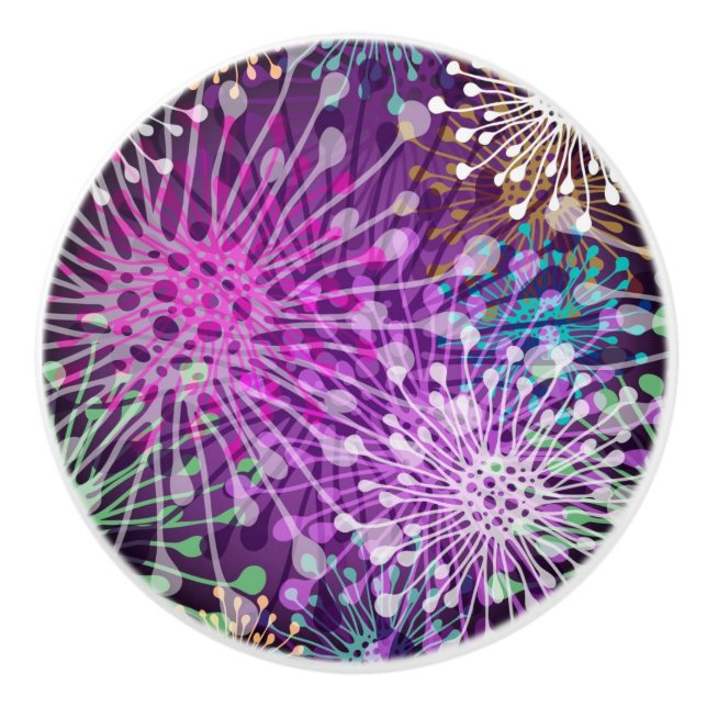 Viviles Spott-Muster Keramikknauf (Vorderseite)