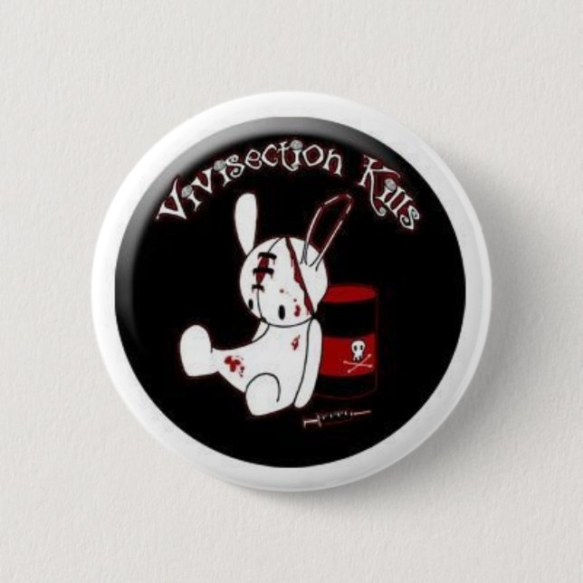 Vivisections-Tötungen Button (Vorderseite)