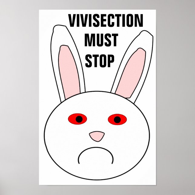 Vivismus muss Poster stoppen (Vorne)