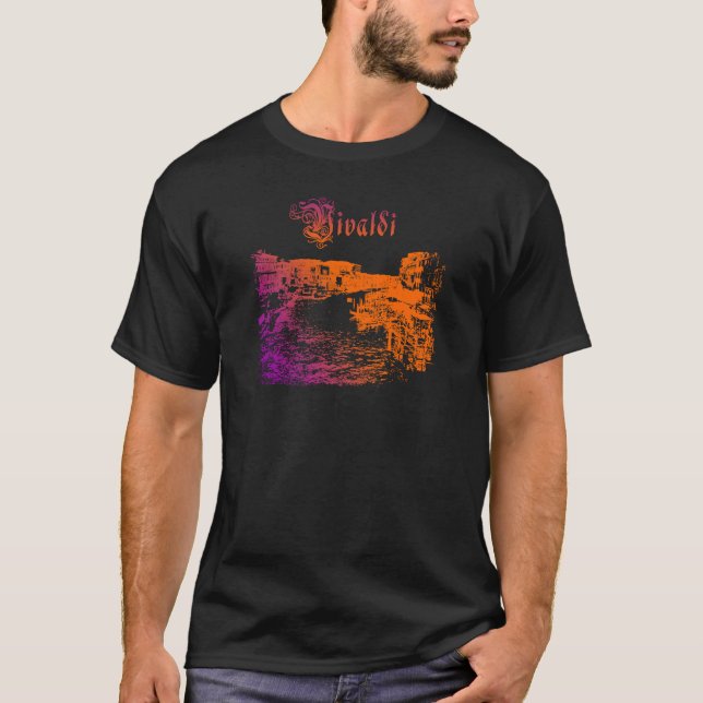 VIVLADI Venedig Kanalsonnenuntergang T-Shirt (Vorderseite)