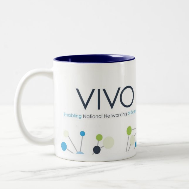VIVO-Konsortium-Tasse (11 Unze.) Zweifarbige Tasse (Links)
