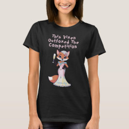 vixen | Bachelorette Fox Pun Black T-Shirt