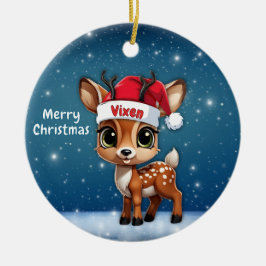 Vixen Deer, Fawn, Doe, Reindeer🦌 🎄 Keramik Ornament