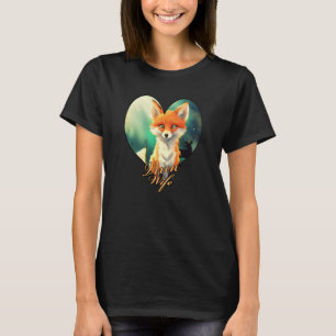 Vixen Ehefrau niedlicher Fuchs mit Staffel-Silhoue T-Shirt