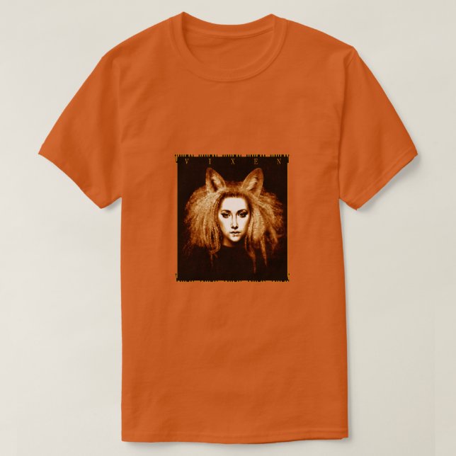Vixen Fox Girl Retro T - Shirt (Design vorne)