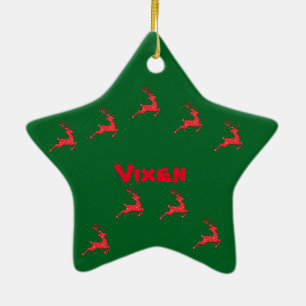 Vixen Ornament in Farben