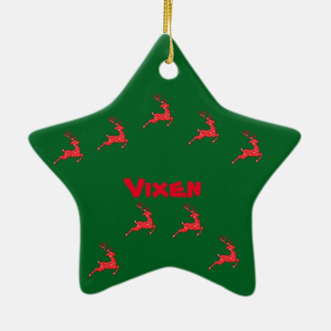 Vixen Ornament in Farben (Hinten)