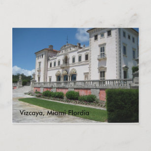 Vizcaya, Miami Flordia Postkarte