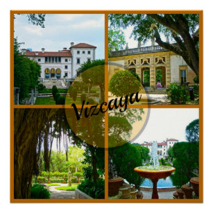 Vizcaya Museum und Botanischer Garten Miami Florid Poster