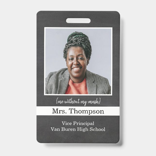 Vize-Foto-ID-Abzeichen für Schulen Ausweis (Vorderseite)