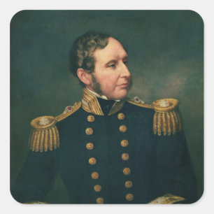 VizeAdmiral Robert Fitzroy Quadratischer Aufkleber