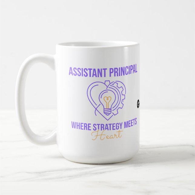 Vizedirektor Strategie trifft Herz Design Kaffeetasse (Links)