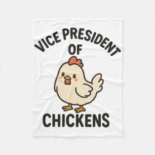 Vizepräsident der Hühner Vp der Hühner Fleecedecke