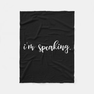 Vizepräsident Ich spreche Kamala Harris Fleecedecke