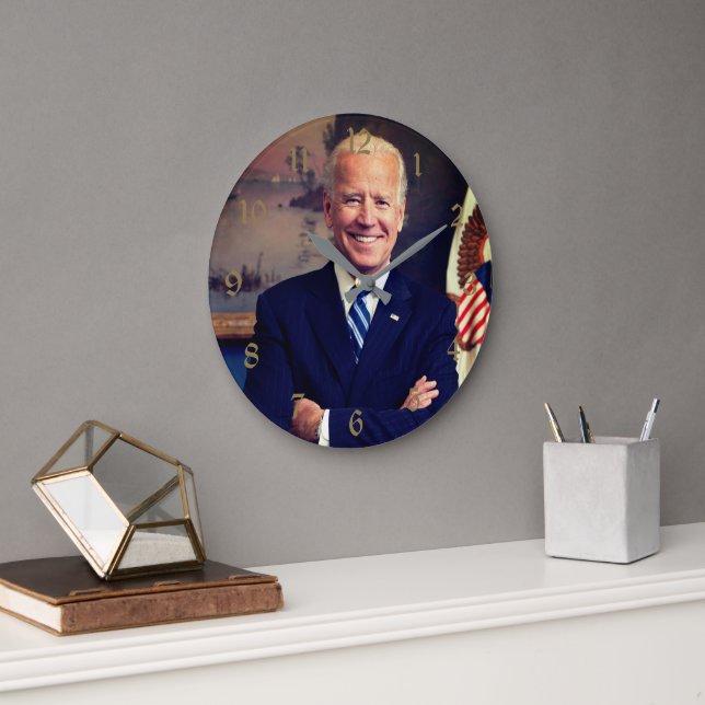 Vizepräsident Joe Biden, Präsident der Obama-Präsi Große Wanduhr (Büro)