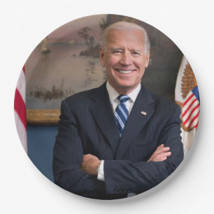 Vizepräsident Joe Biden während der Präsidentschaf Pappteller