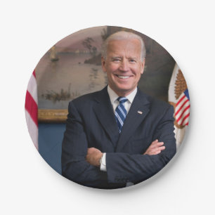 Vizepräsident Joe Biden während der Präsidentschaf Pappteller