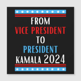Vizepräsident Kamala 2024 Vizepräsident Ka Magnetkarte