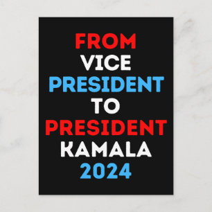 Vizepräsident Kamala 2024 Vizepräsident Ka Postkarte