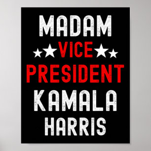 Vizepräsident Kamala Harris Feministisches Shirt. Poster