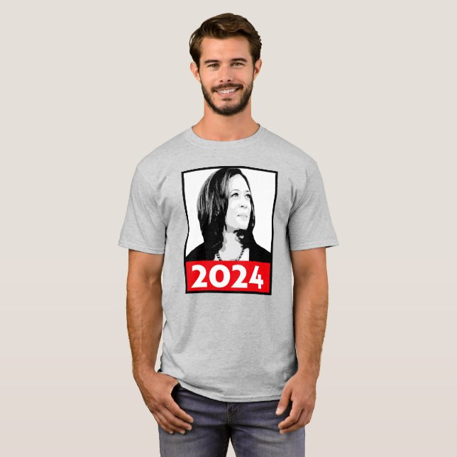Vizepräsident Kamala Harris Graffiti Portrait T-Shirt (Vorne ganz)