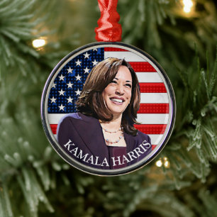 Vizepräsident Kamala Harris Keepake Souvenir Ornament Aus Metall