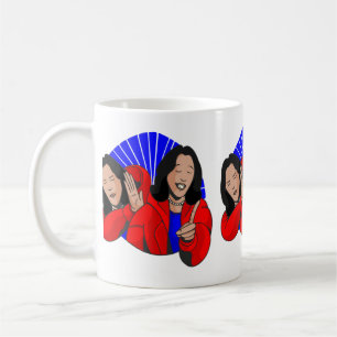 Vizepräsident kamala harris meme lustig kaffeetasse
