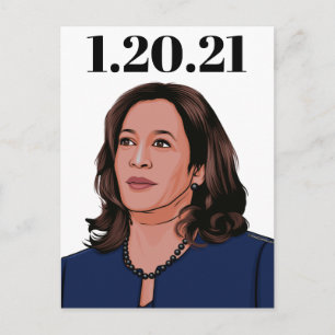 Vizepräsident Kamala Harris Postkarte