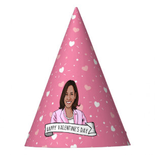 Vizepräsident Kamala Harris Valentinstag Partyhütchen