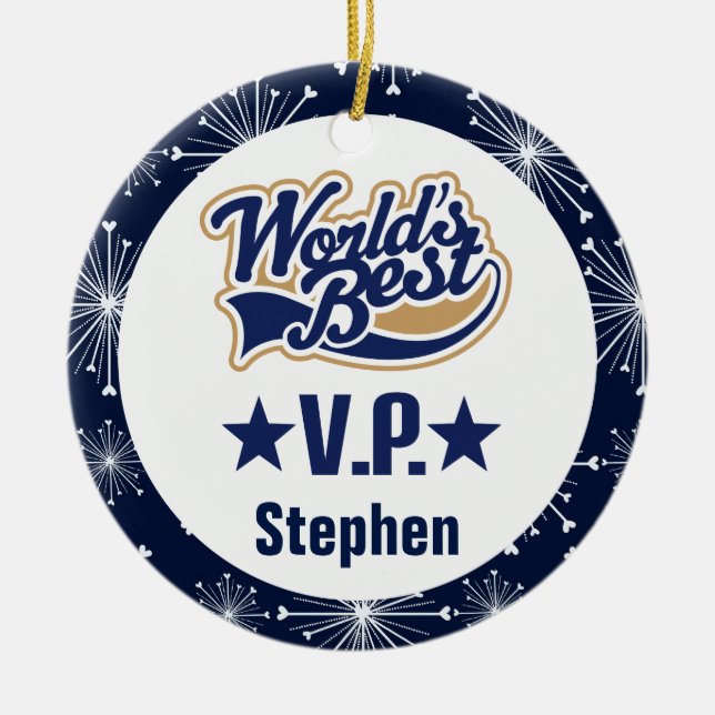 Vizepräsident Personalized Gift Ornament (Vorne)