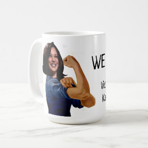 Vizepräsidentin Kamala Harris als Rosie Kaffeetasse