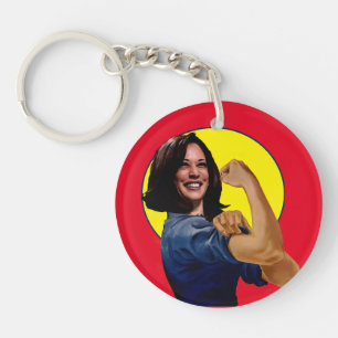 Vizepräsidentin Kamala Harris als Rosie Schlüsselanhänger