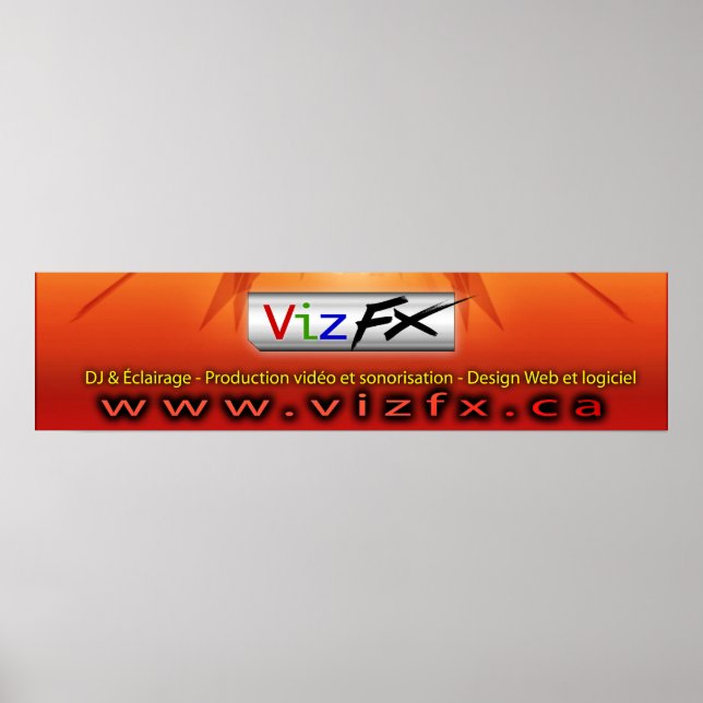 VizFX-Banner Poster (Vorne)