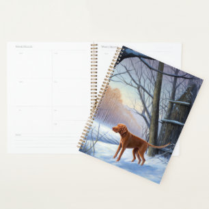 Vizla Lass es schneien Weihnachten Planer