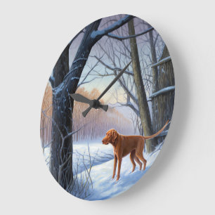 Vizla Let It Snow Weihnachten Große Wanduhr