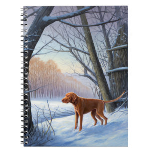 Vizla Let It Snow Weihnachten Notizblock