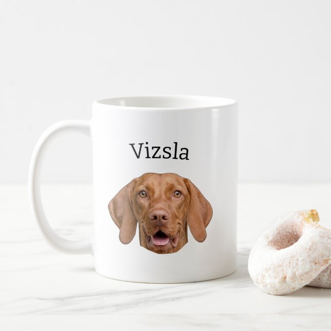 Vizsaler Hund Kaffeetasse (Mit Donut)