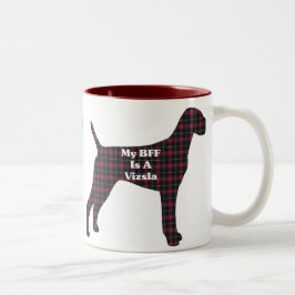 Vizsla-BESTE FREUNDIN-Geschenke Zweifarbige Tasse