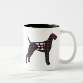 Vizsla-BESTE FREUNDIN-Tasse Zweifarbige Tasse