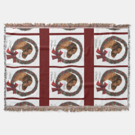 Vizsla Christmas Decke