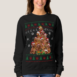 Vizsla Christmas Hund Lover Geschenk Ugly Sweater  Sweatshirt