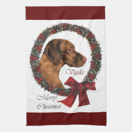 Vizsla Christmas Küchentuch