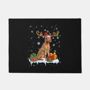 Vizsla Christmas Tree Light Pajama Dog Lover Xmas Fußmatte