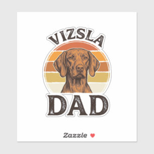 Vizsla Dad Vintage Gravur Hundedesign_1 Aufkleber