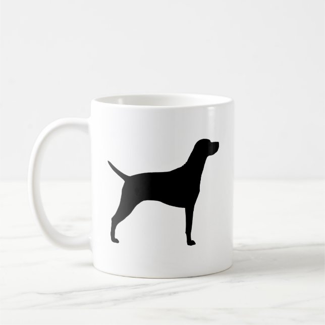 Vizsla Dog Breed Silhouetten Kaffeetasse (Links)