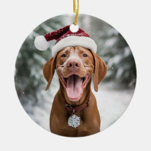 Vizsla Dog Christmas Keepake Keramik Ornament
